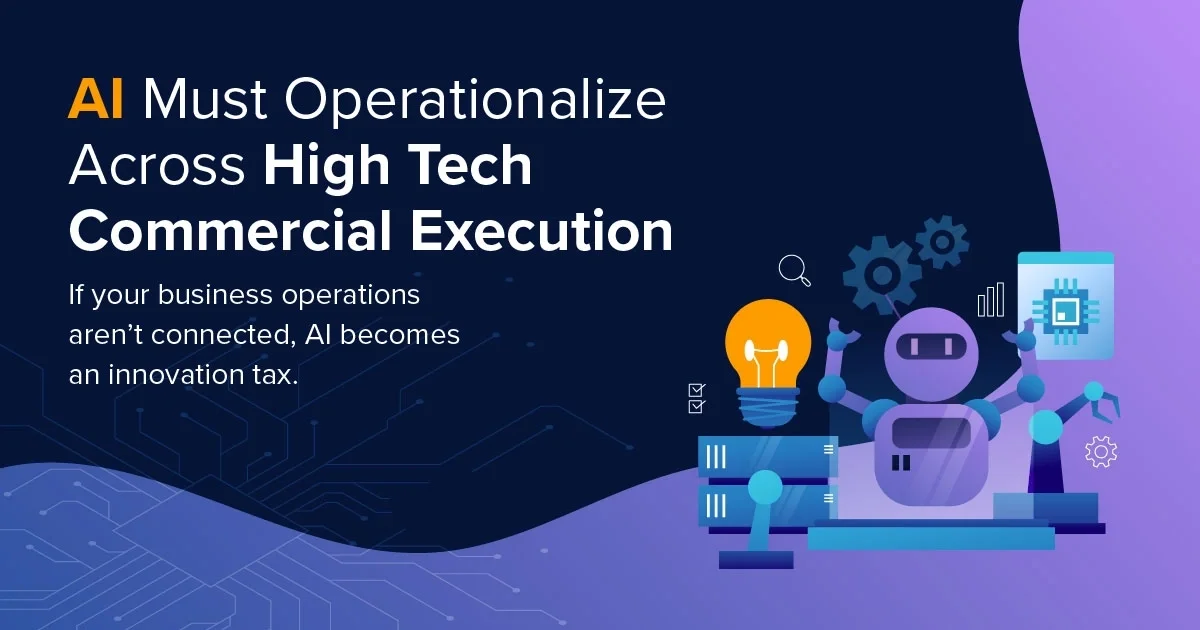 Infographic:  AI Must Operationalize Across High Tech Commercial Execution